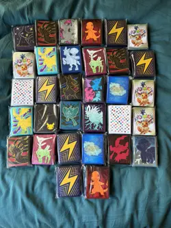 Pokemon TCG - ETB sleeve Lot (32 New Etb Sleeves) - Various Sets - Image 1
