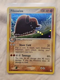 Piloswine 13/109 Team Rocket Returns Rare Holo Ex 2005 Pokemon - Image 1