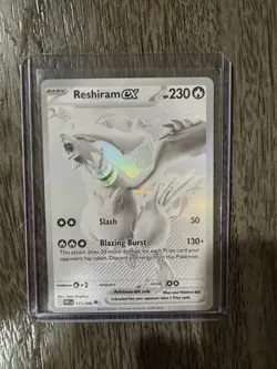 Reshiram EX 173/086 Sv: White Flare Holo Black White Rare 230 HP Pokemon TCG - Image 1