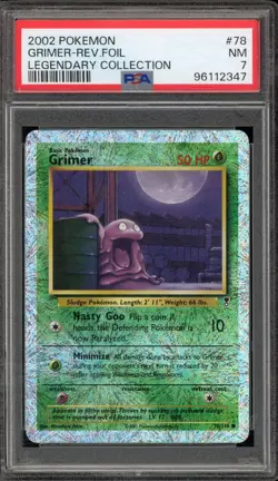 Pokemon Grimer Legendary Coll. Reverse Holo #78 PSA 7 - Image 1