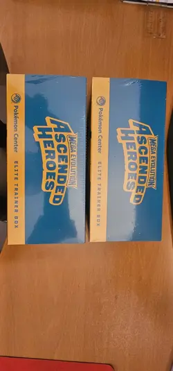 Lots 2 Pokemon TCG: Ascended Heroes Pokemon Center Exclusive ETB - New - Image 3