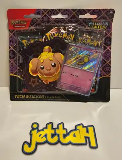 Pokemon - Paldean Fates - Tech Sticker 3-Pack (Shiny Fidough) SV4.5 NEW/SEALED! - Image 2