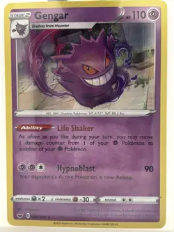 Gengar 085/202 Pokemon Sword & Shield Base Set Holo Rare - Image 1