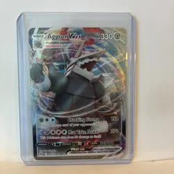 Pokemon TCG Aggron VMAX 097/172 SWSH Brilliant Stars Full Art Ultra Rare Holo - Image 1