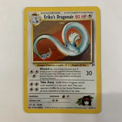 Pokemon Gym Heroes Holo Rare 1st Edition Erika’s Dragonair 4/132 - Image 1