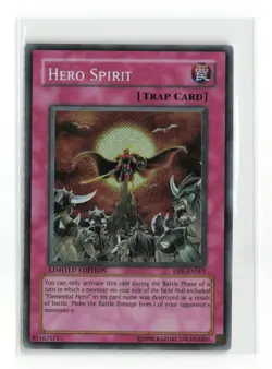 HERO SPIRIT DPK-ENSE3 LIMITED EDITION SECRET YUGIOH TCG MP - Image 1