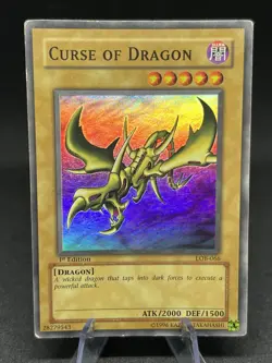 Yu-Gi-Oh Curse of Dragon LOB-066 NA Super Rare 1st Edition Glossy - Image 1