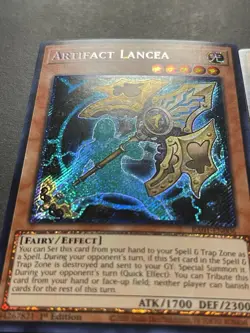 3x Artifact Lancea | RA01-EN006 | Platinum Secret Rares | NM | 1st Ed | YuGiOh! - Image 2