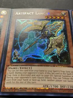 3x Artifact Lancea | RA01-EN006 | Platinum Secret Rares | NM | 1st Ed | YuGiOh! - Image 4