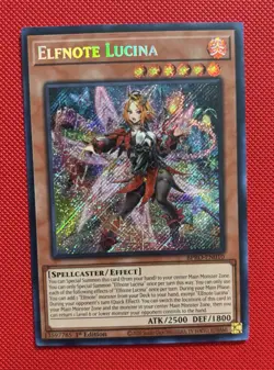 Yugioh! Elfnote Lucina BPRO-EN010 Secret Rare 1st Edition NM - Image 1