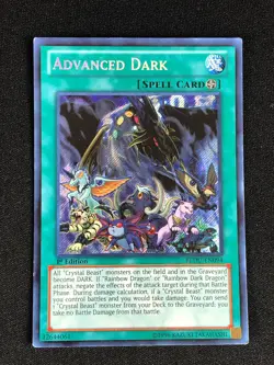 YUGIOH ADVANCED DARK REDU-EN094 1ST SECRET PLAY/EDGE WEAR - Image 1