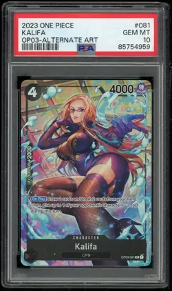 One Piece CCG Kalifa ALT ART OP03-081 Pillars of Strength PSA 10 Gem Mint - Image 1