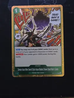 Legacy of the Master #OP12-037 Demon Aura Nine Sword Style Asura Blades... - Image 1