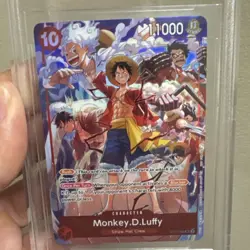 Bandai One Piece Monkey.D.Luffy SR Beckett 10 Promo Dallas 2025 - Image 4
