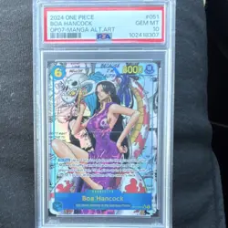 Namco Boa Hancock OP07-051 Super Rare Foil Alt Art PSA 10 500 Years Future - Image 1