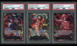One Piece 2nd Anniversary Tournament Winner Ace, Luffy & Sabo PSA 10 Sequential - Image 1