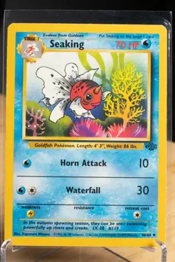 Seaking 46/64 Jungle Unlimited Pokemon Card NM-LP - Image 1