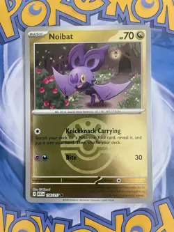 Pokemon Noibat 156/217 ASC Regular Basic HP70 English Pokemon TCG Card Stock - Image 1