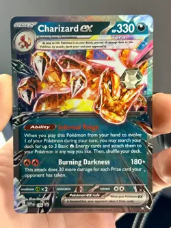 Charizard ex 196 Sv: Scarlet & Violet Promo Cards Holo Pokemon Card - Image 3