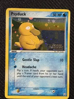 Pokemon TCG Psyduck EX Team Rocket Returns Reverse Holo Stamped Card 2004 - Image 1