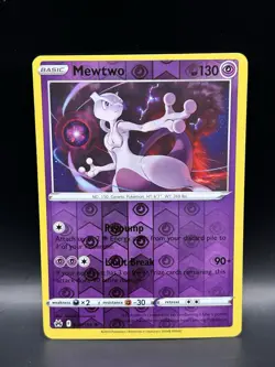 Reverse Holo Mewtwo 059/159 - Pokemon Crown Zenith Card - LP - Image 1