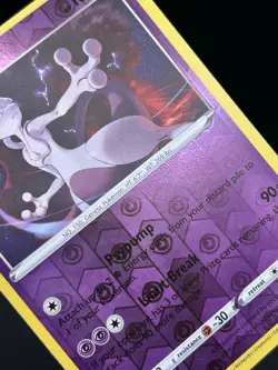 Reverse Holo Mewtwo 059/159 - Pokemon Crown Zenith Card - LP - Image 2