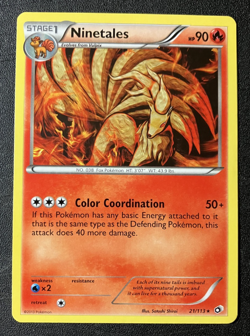 Ninetales 21/113 - 2013 Pokemon Legendary Treasures Rare Card - CLEAN NM - Image 1