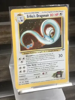 Erika’s Dragonair 4/132 Gym Heroes Set Pokemon Card 2000 - Image 2