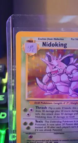Pokemon TCG Nidoking Base Set Holo Unlimited Rare Card 11/102 - Image 2