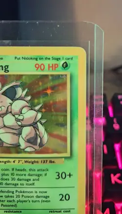 Pokemon TCG Nidoking Base Set Holo Unlimited Rare Card 11/102 - Image 3