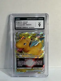 Dragonite VSTAR 050/078 CGC 9 Mint Pokemon GO Holo Ultra Rare Graded Card - Image 1