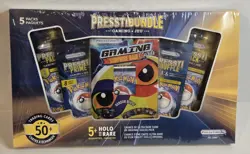Presstine Pokemon Card Bundle 5 Packs 50+ Cards 5+ Holo or Rare Sealed Box - Image 1