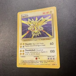 Pokemon TCG Zapdos Base Set Holo Card 16/102 Unlimited - Image 3