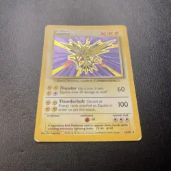 Pokemon TCG Zapdos Base Set Holo Card 16/102 Unlimited - Image 4