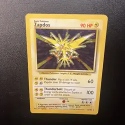 Pokemon TCG Zapdos Base Set Holo Card 16/102 Unlimited - Image 5