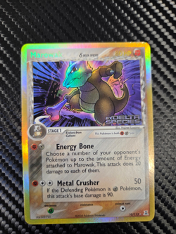 Pokemon Marowak EX Delta Species Reverse Holo Rare Card 10/113 LP - Image 1