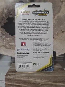 Pokemon Sun & Moon Unbroken Bonds Coin, Eevee Card Blister Pack Factory Sealed - Image 2