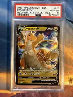 Dragonite V SWSH235 SWSH: Sword & Shield Promo Cards Holo PSA 10 - Image 1