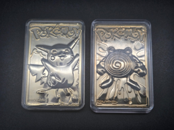 Pokemon 23K Gold Plated Trading Card #25 Pikachu & #61 Poliwhirl - Image 3