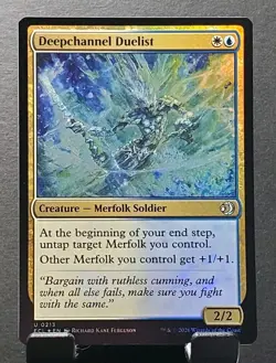 MTG 0213 DEEPCHANNEL DUELIST Lorwyn Eclipsed Foil creature card⚔NM/MT - Image 1