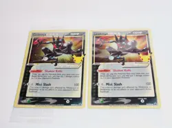 2 Pokemon Greninja Gold Star SWSH144 Celebrations Black Star Promo Card Sealed - Image 1