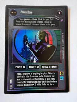 Prince Xizor Foil Card Reflections III FOIL Star Wars CCG - Image 1