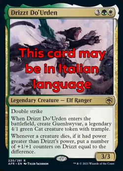 MTG DRIZZT DO'URDEN FOIL EXC - DRIZZT DO'URDEN - AFR - MAGIC - Image 1