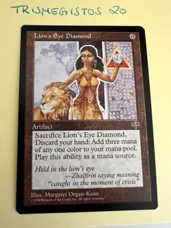 Lion‘s Eye Diamond - Mirage 1996 - Reserven List - English - MtG - Magic - Image 1