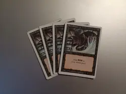 LOT 4x Dark Ritual Magic MTG Revised 3rd Edition - Image 1