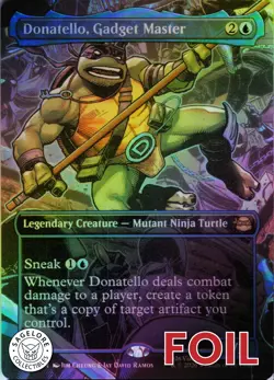 MTG Donatello, Gadget Master (Borderless) (212) | NM Foil | TMNT {TMT} - Image 1