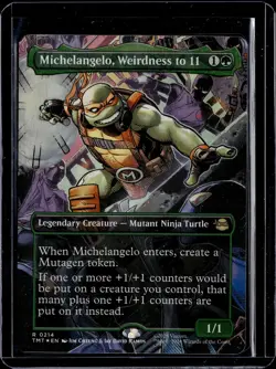 Michelangelo, Weirdness to 11 (Borderless) - 214 - Foil - TMT - NM - MTG - Image 1