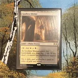 Magic: The Gathering Godless Shrine Land Ravnica Allegiance Rare White Black - Image 1