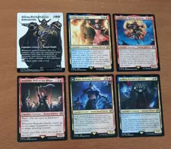 MTG 6x Human of Final Fantasy Booster Lot - Red Black+Blue - Free Shipping - Image 1