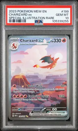 2023 Pokemon Mew En Charizard Ex Special Illustration Rare #199 151 PSA 10 - Image 3